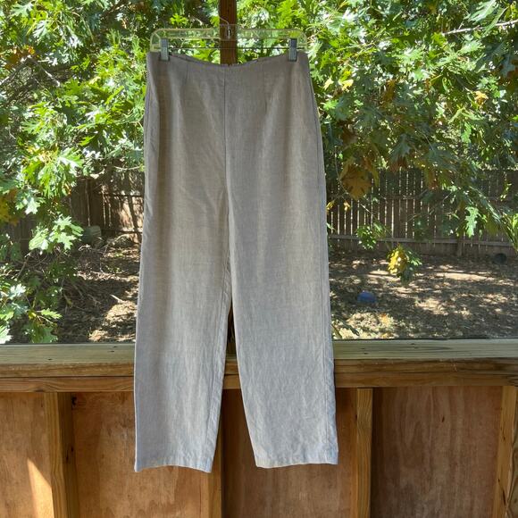 Reformation Women's 100% Linen Khaki Pants Size 30" Waist - Picture 1 of 8